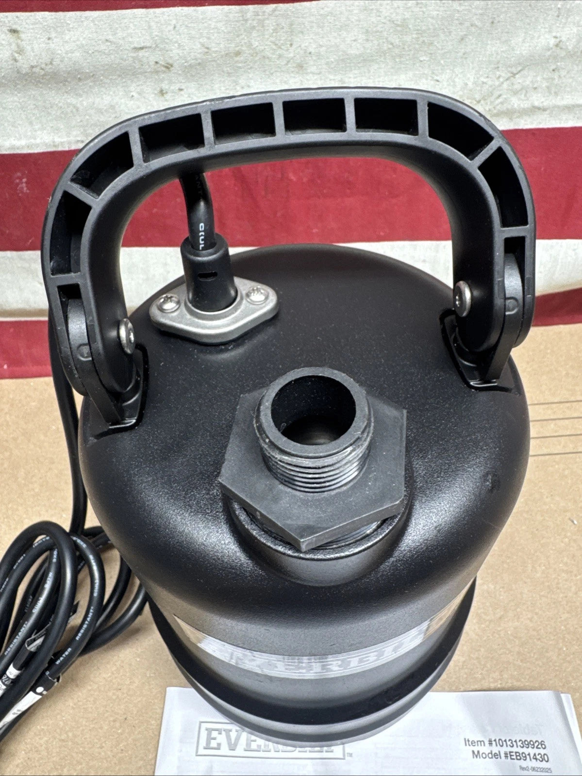 Everbilt 1/3 HP Submersible Aluminum Utility Pump Corrosion Resistant.