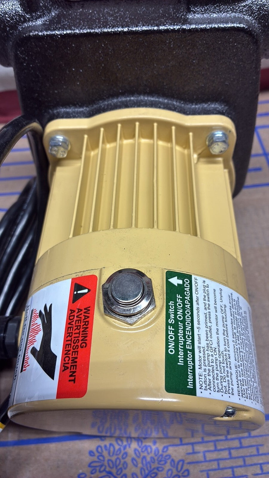 K2 UTT05001K Pumps Utility Transfer Pump 1/2 Hp Cast Iron 7A 1500GPH OPEN BOX