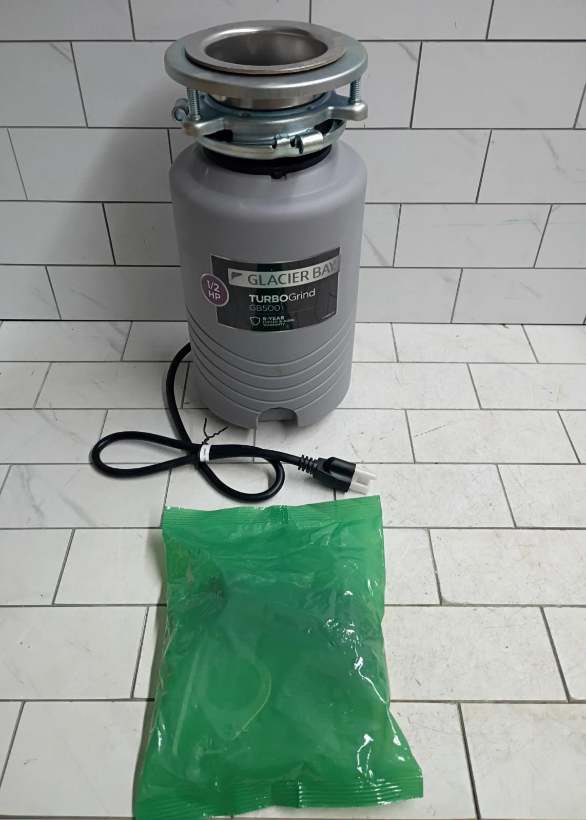 Glacier Bay GB500 Turbo Grind 1/2hp Garbage Disposal Open Box
