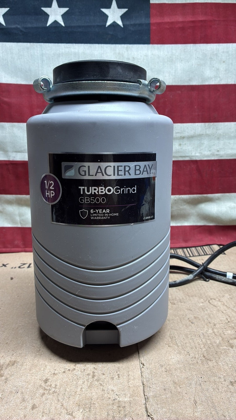 Glacier Bay GB500 Turbo Grind 1/2hp Garbage Disposal Open Box *Read description*