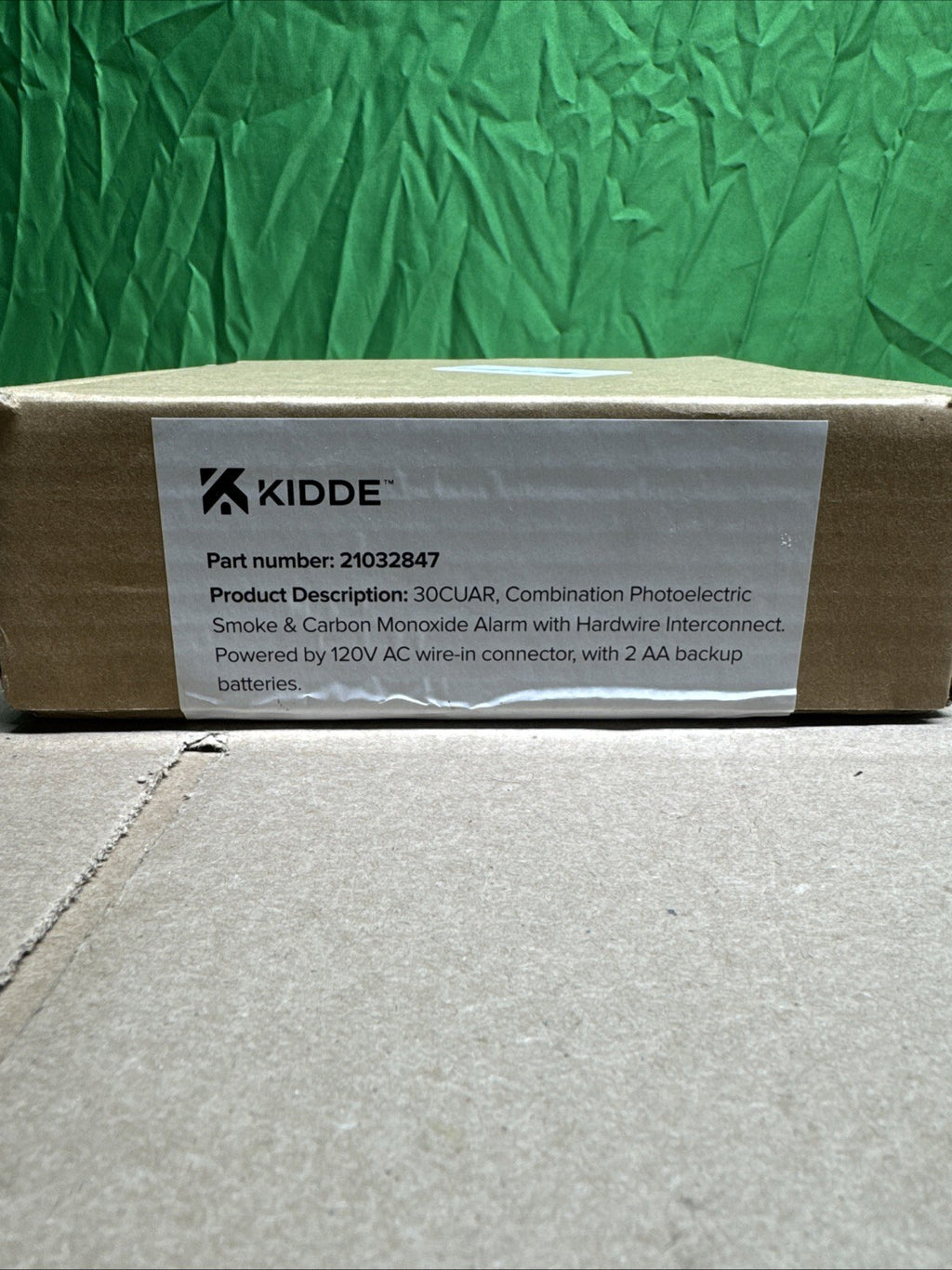 Kidde 21032847 White Hardwired Combination Carbon Monoxide & Smoke Alarm