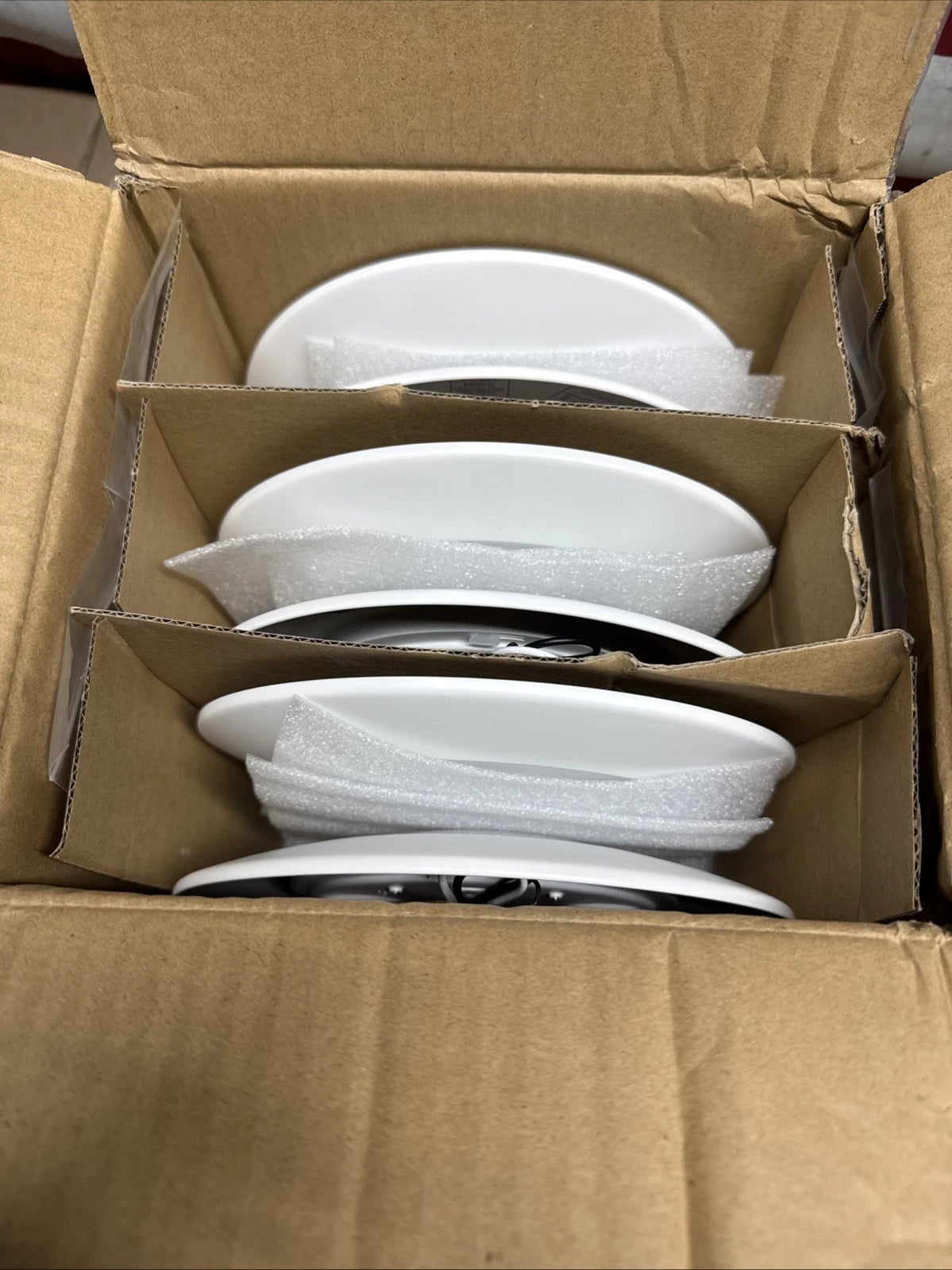 6-pack of Halo HLC 6 in. 3000K White Integrated LED Recessed Light Trims..