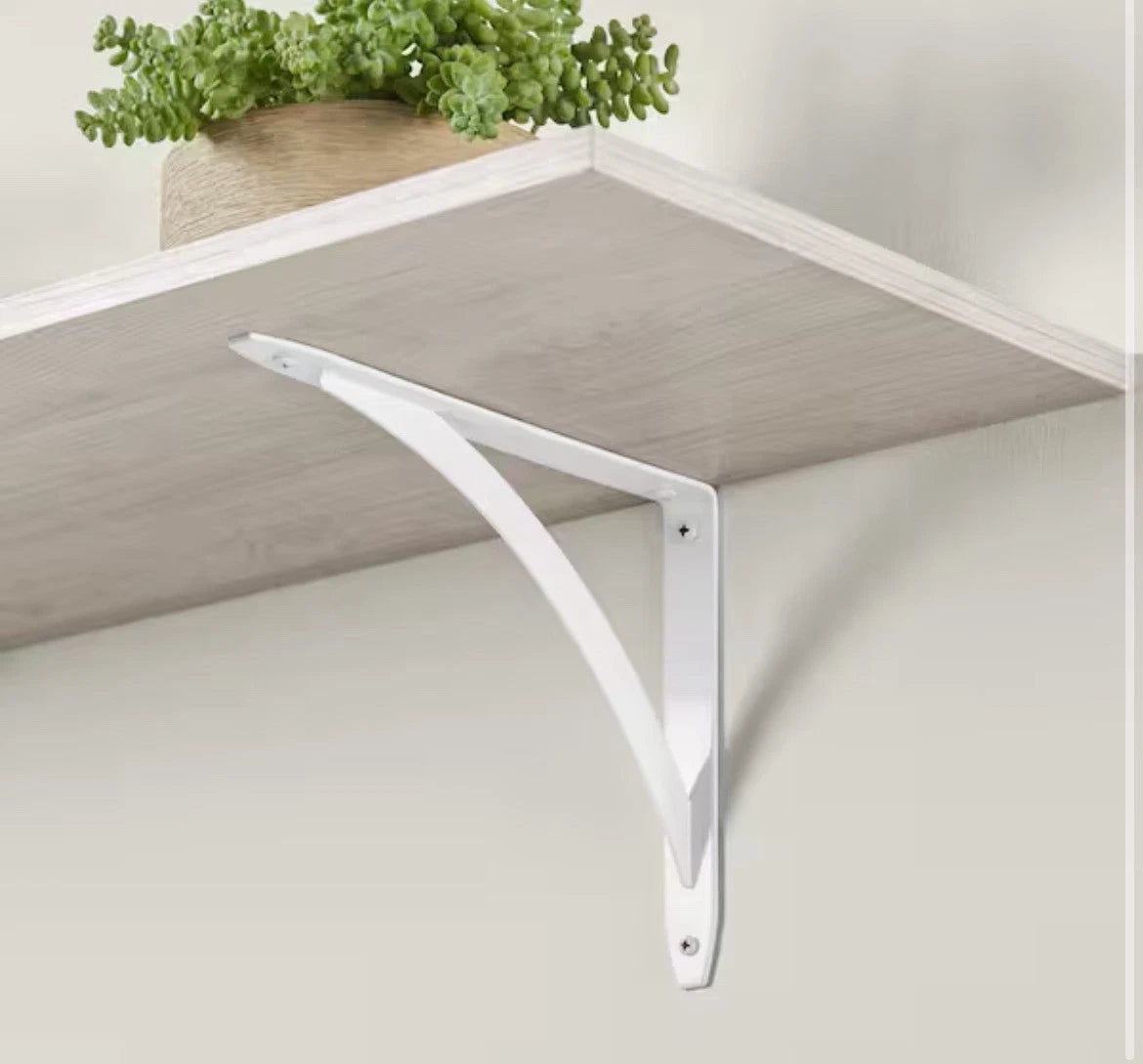 10-PACK Everbilt 10" White Cove Arch Decorative Shelf Brackets NEW