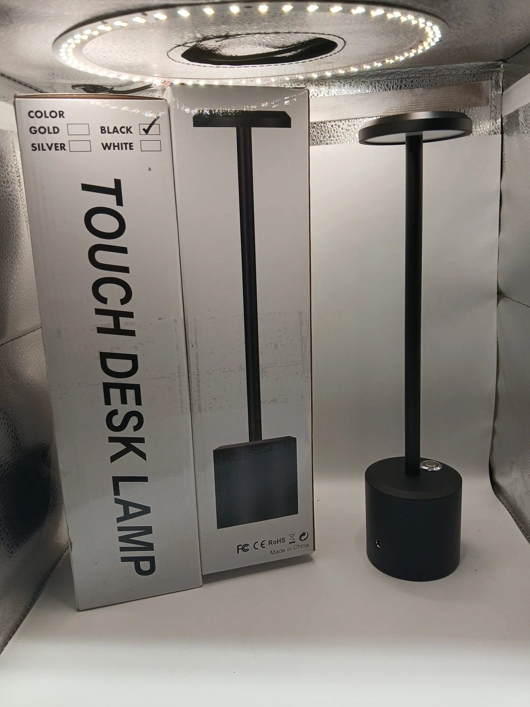 (2-pack) Cordless Table Lamp Touch Sensor Rechargeable Bar Desk Night Light