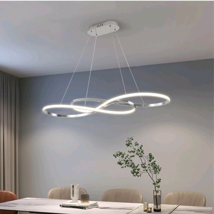 Modern 3000K-6000K Chandelier 39.4 inch 54W Dimmable with Remote Control Ceil...