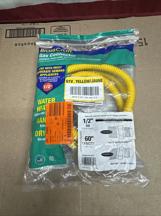 BrassCraft ProCoat Gas Connector Stainless Steel CSSD44-60 P
