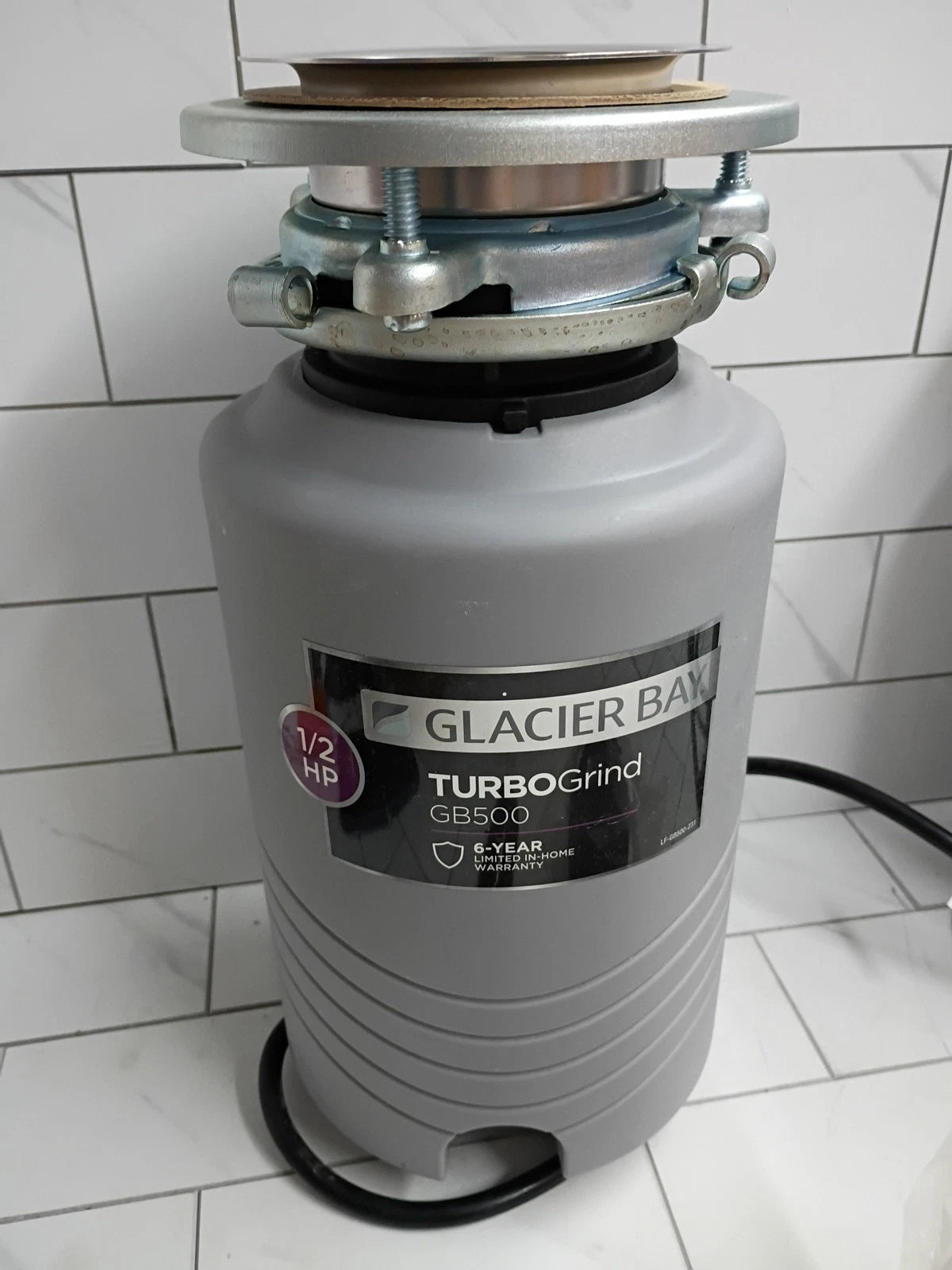 Glacier Bay GB500 Turbo Grind 1/2hp Garbage Disposal Open Box Read