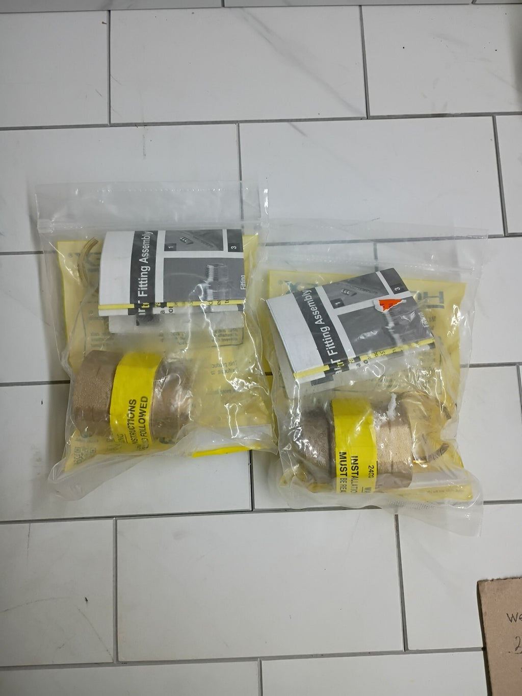2pk Home-Flex 811000350107 CSST  x FIPT Female Adapter 1" Brass New Open Box