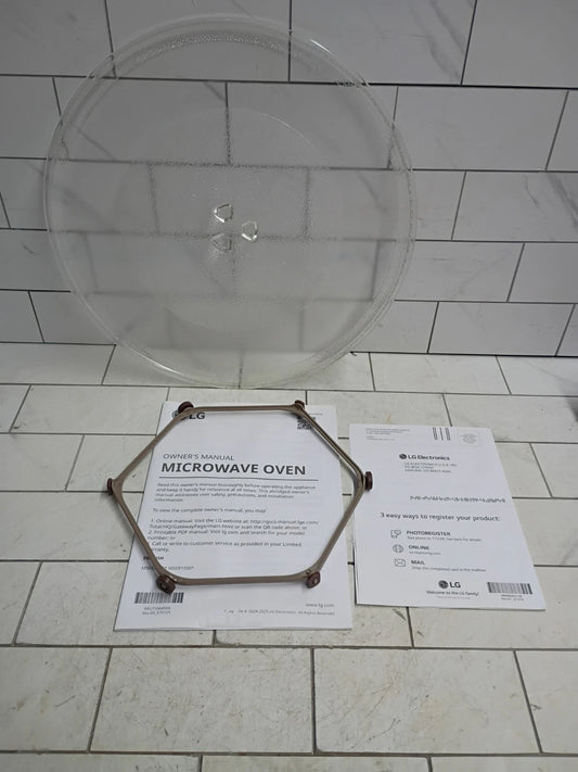 OEM LG Microwave Glass Plate Turntable for LMC0975SW, LMC0975SB, LMC0975ASZ OB