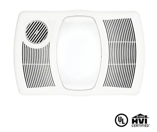 BROAN 765H110L 110 CFM Ceiling Bathroom Exhaust Fan Light and 1500-Watt Heater ,