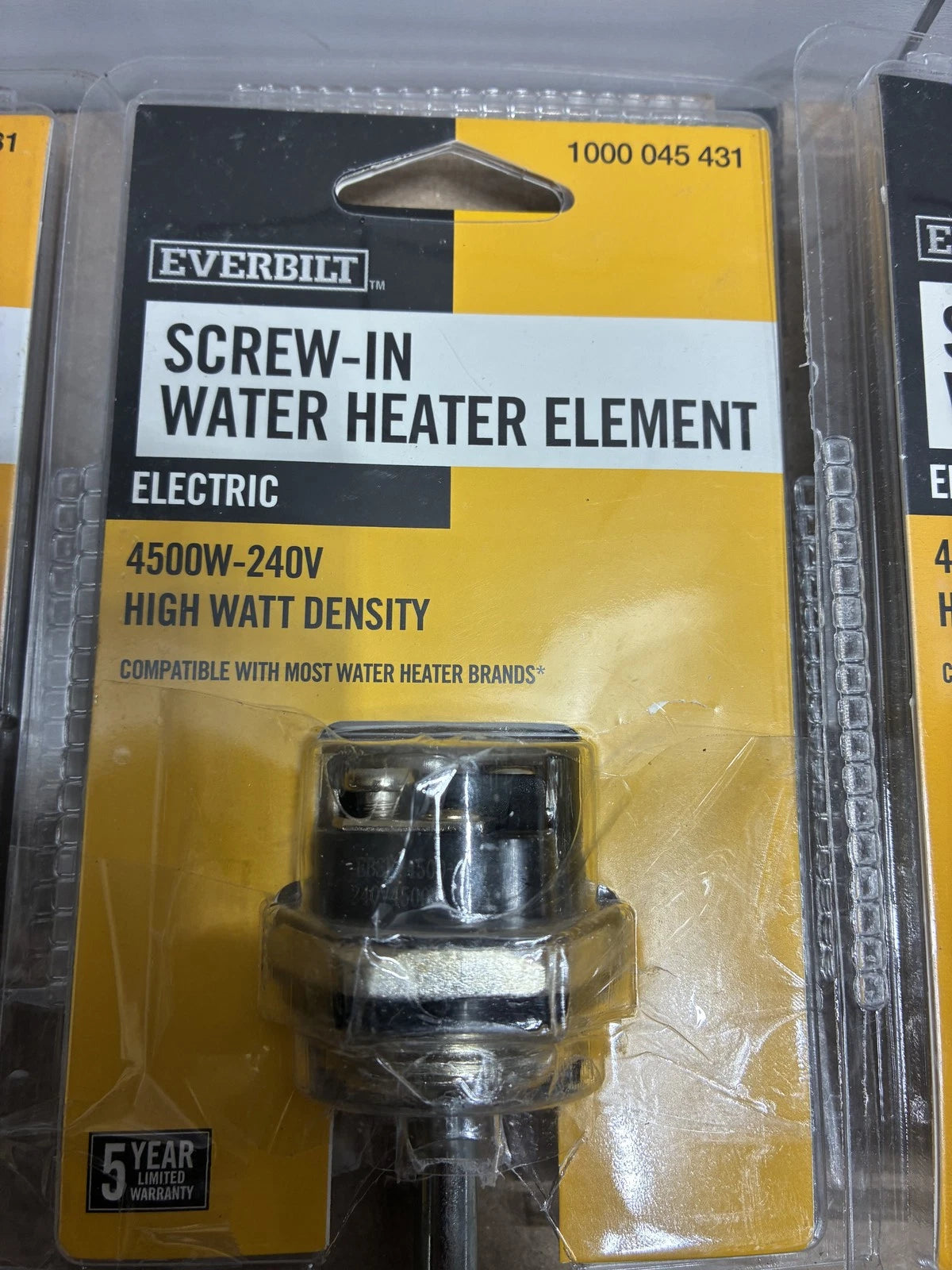 QTY 9 Everbilt HWD Water Heater Element 4500W 240V EBSE-4500-240