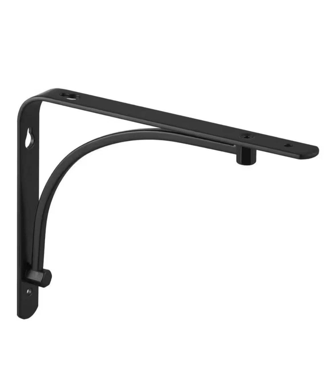 20-Pack Everbilt 6 in. x 8 in. Black Classic Arch Steel Shelf Bracket