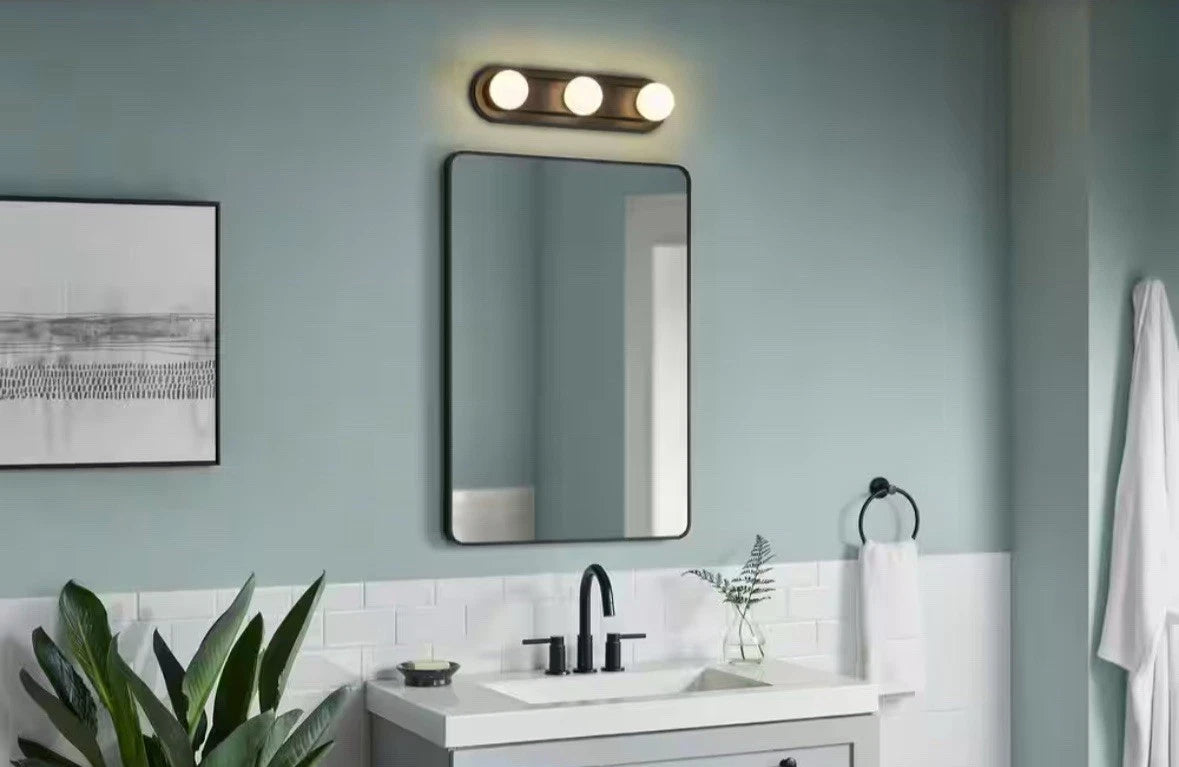 Hampton Bay Midford 18 in. 3-Light LED 5CCT Vanity Light