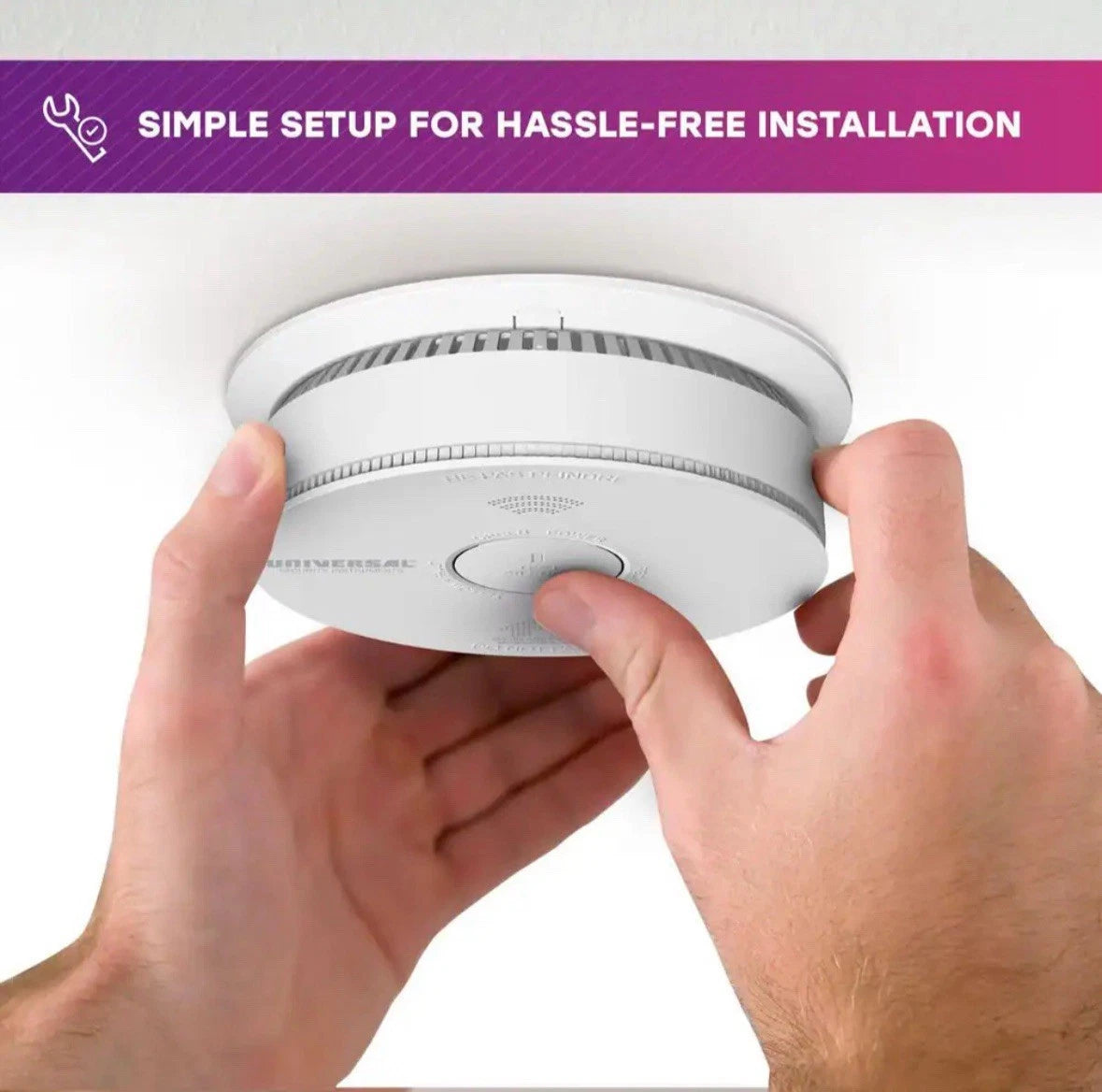 Universal Security Instruments 3 in 1 Combo Smoke, Fire & Carbon Monoxide Alarm