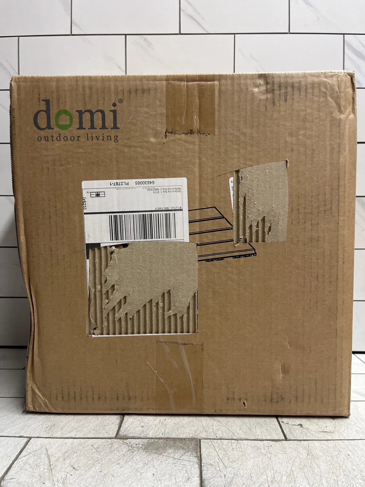 12x12 Domi outdoor living PL2787-1 (9-piece) Plastic Interlocking Deck Tiles NEW
