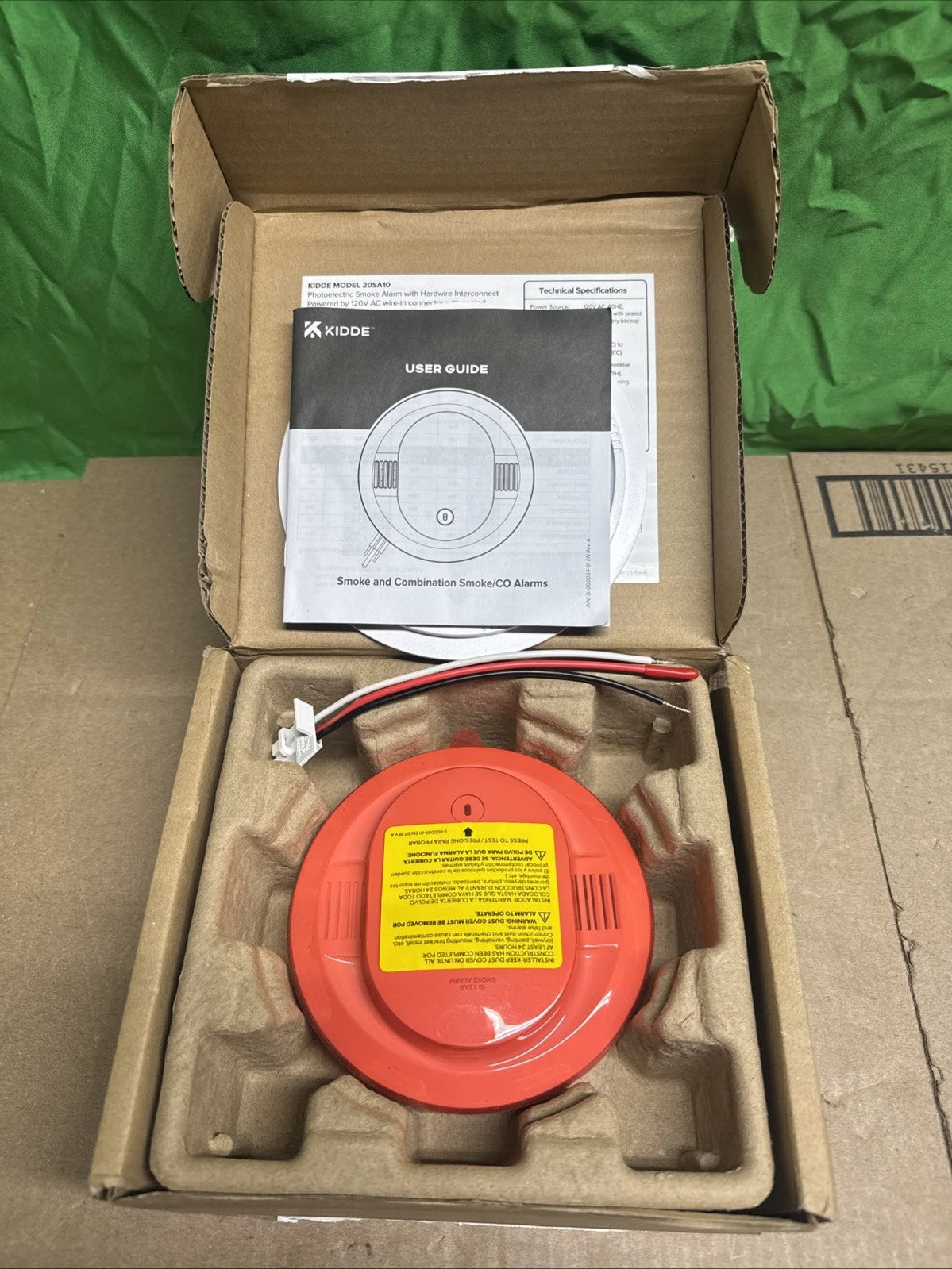 Kidde 20SA10 Hardwired Smoke Detector, 10-Year Battery, Interconnectable