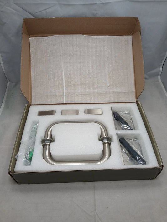Wall Hinged Frameless Shower Door HINGES Only For 30 in. W x 78 in. H Glass Pane