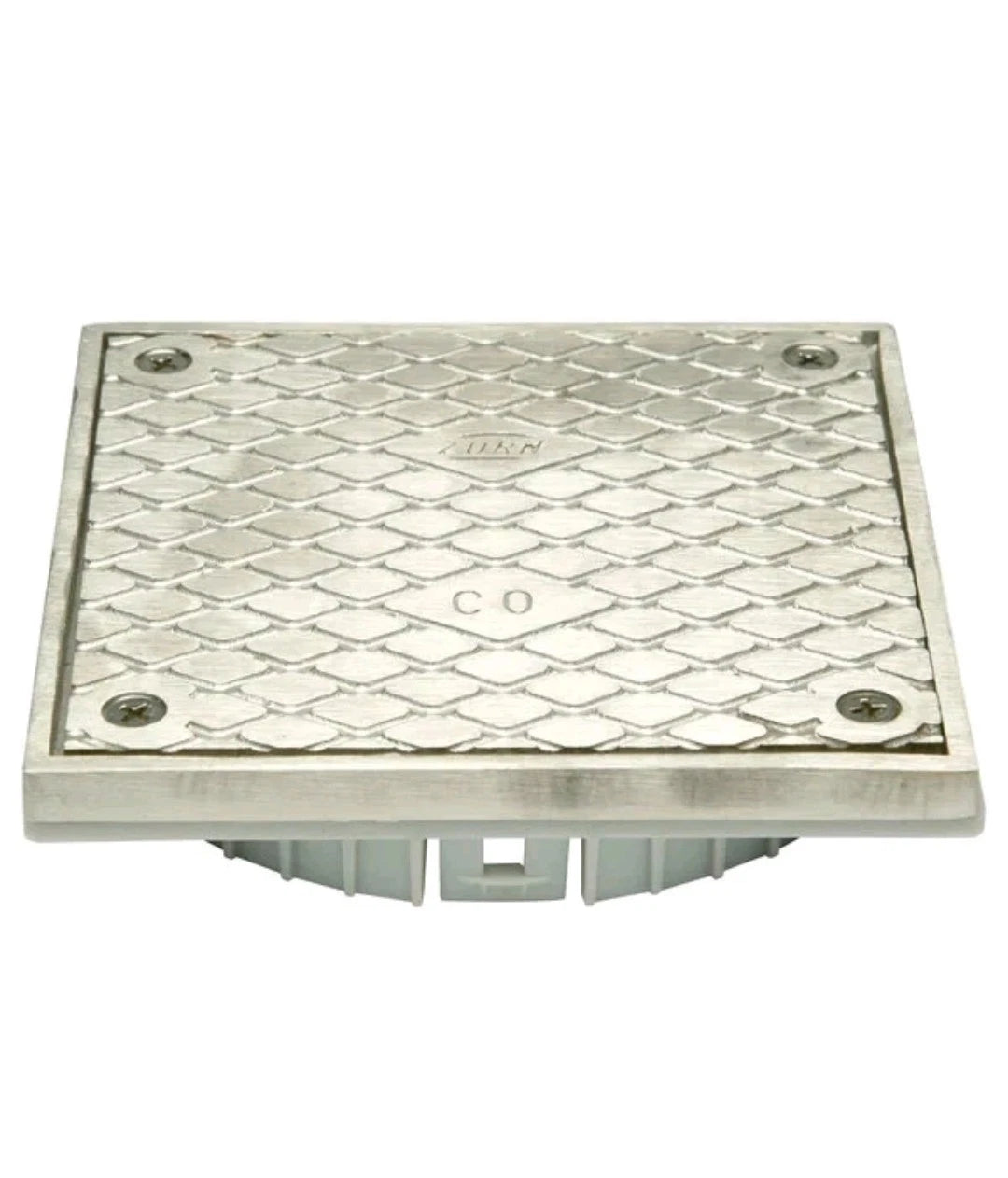 Zurn Elkay LC-CS06SS 6" Square Stainless Steel Floor Drain Access / Cleanout Hea