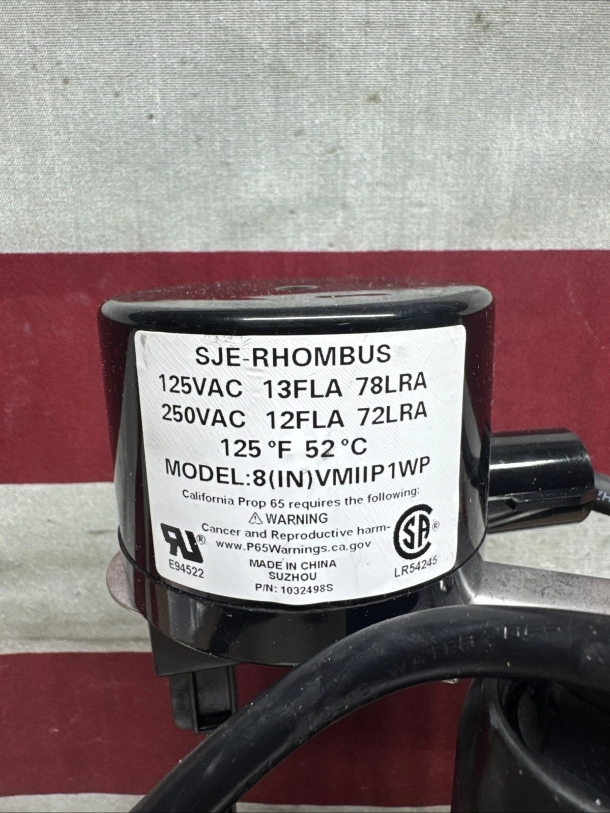 Everbilt 1/3 HP Corrosion Resistant Aluminum Sump Pump w/ Tether Switch NEW OB.
