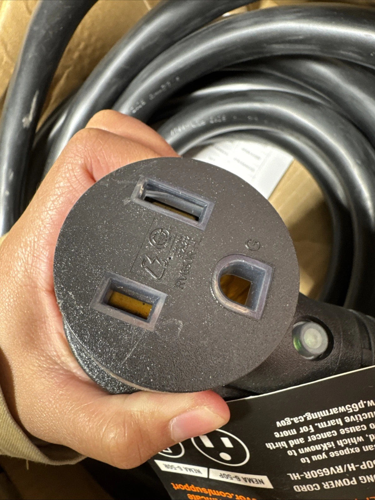 VEVOR 50-Amp Generator Extension Cord, 25 Foot, 250 Volts 12500 Watts Heavy Duty
