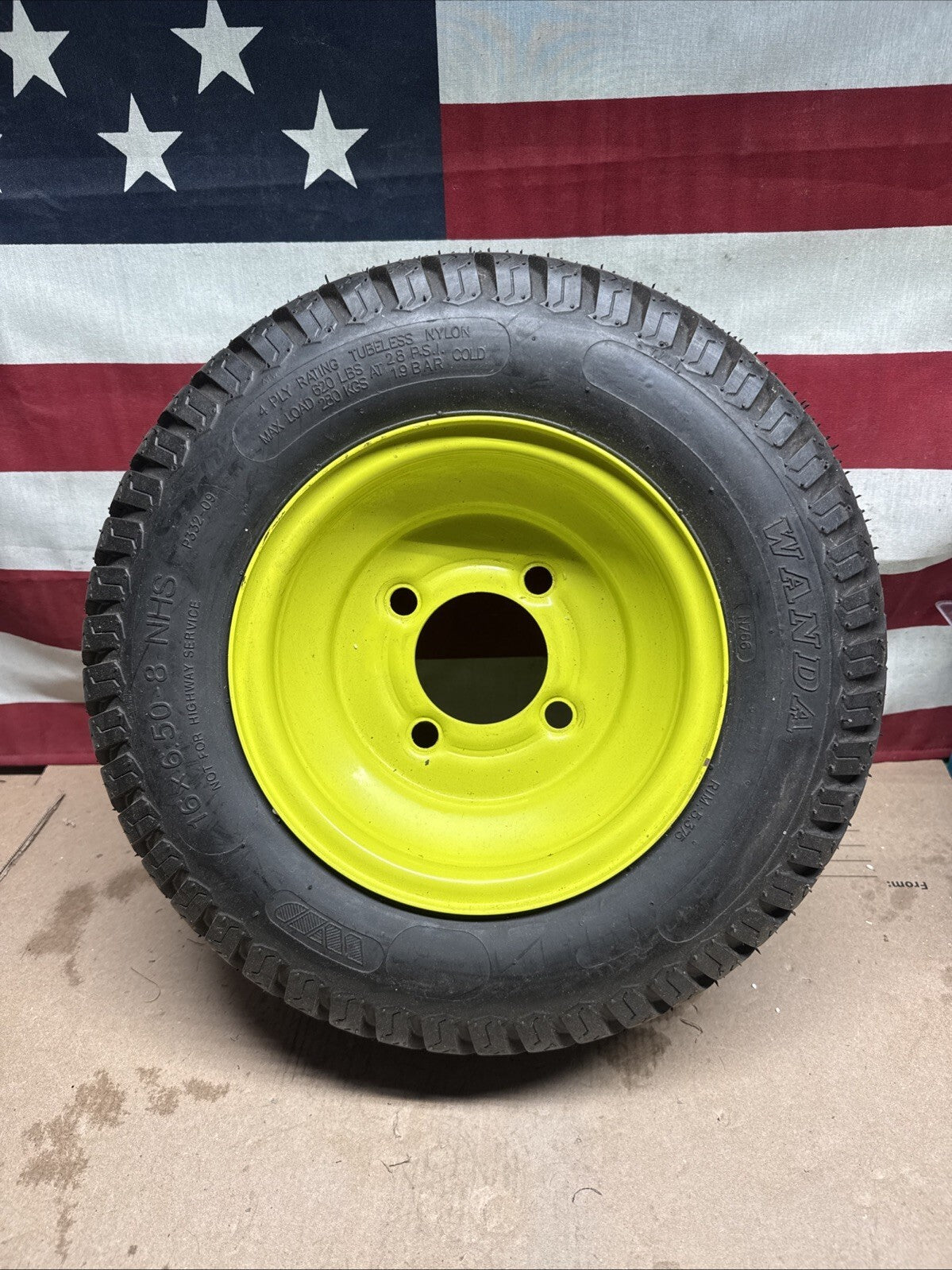 Rear Wheel And Tire For Ryobi Z30Li 80V  Zero Turn Lawn Mower