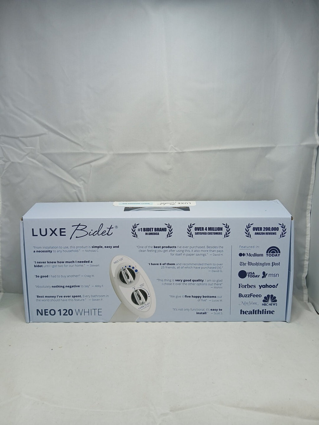 LUXE Bidet NEO 120 - Self-Cleaning Nozzle, Fresh Water Non-Electric Bidet