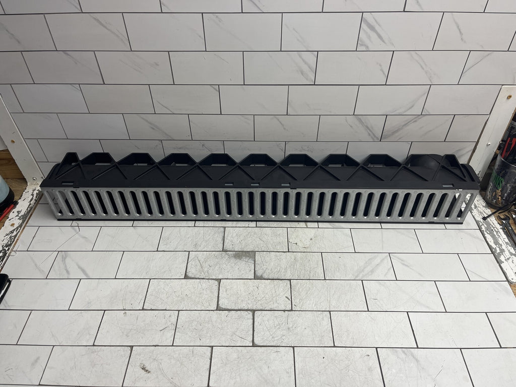 RELN 003017 Storm Drain 40 in. Channel Complete with Galvanized Grate