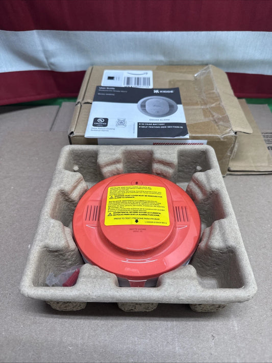 Kidde Smoke Detector 10 Year Battery Powered LED Warning Light Indicators 20SD10