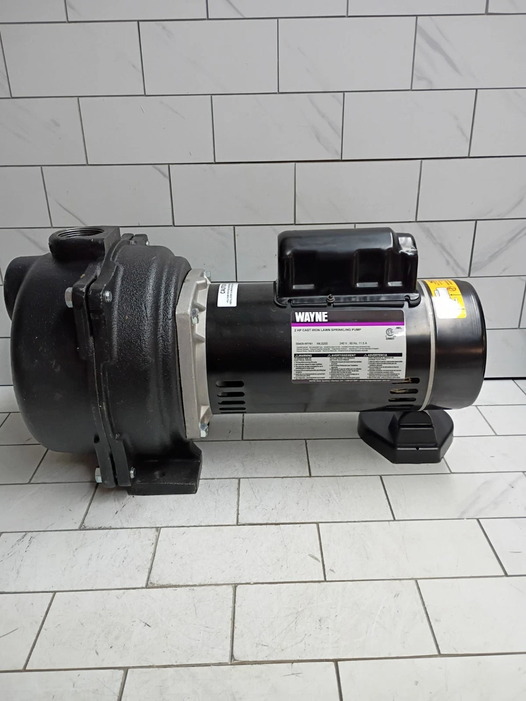 Wayne WLS200 2 HP Permanent Lawn Irrigation CST Iron Sprinkler Pump Open Box,