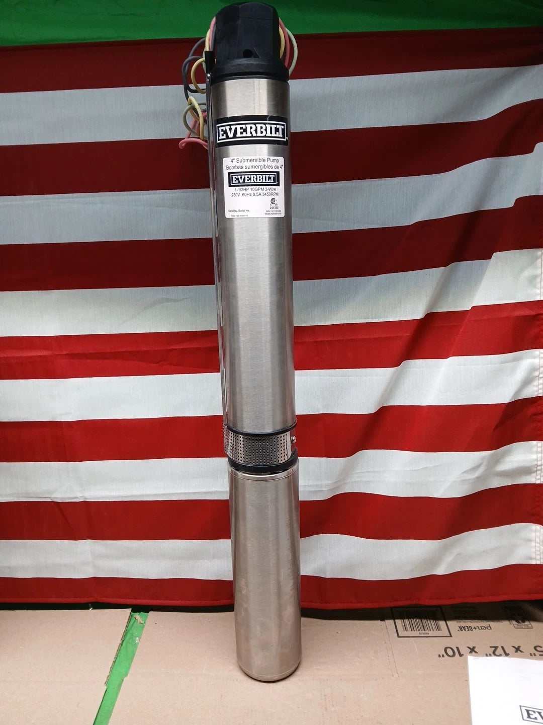 Everbilt 1-1/2 HP Submersible 3-Wire Well Pum