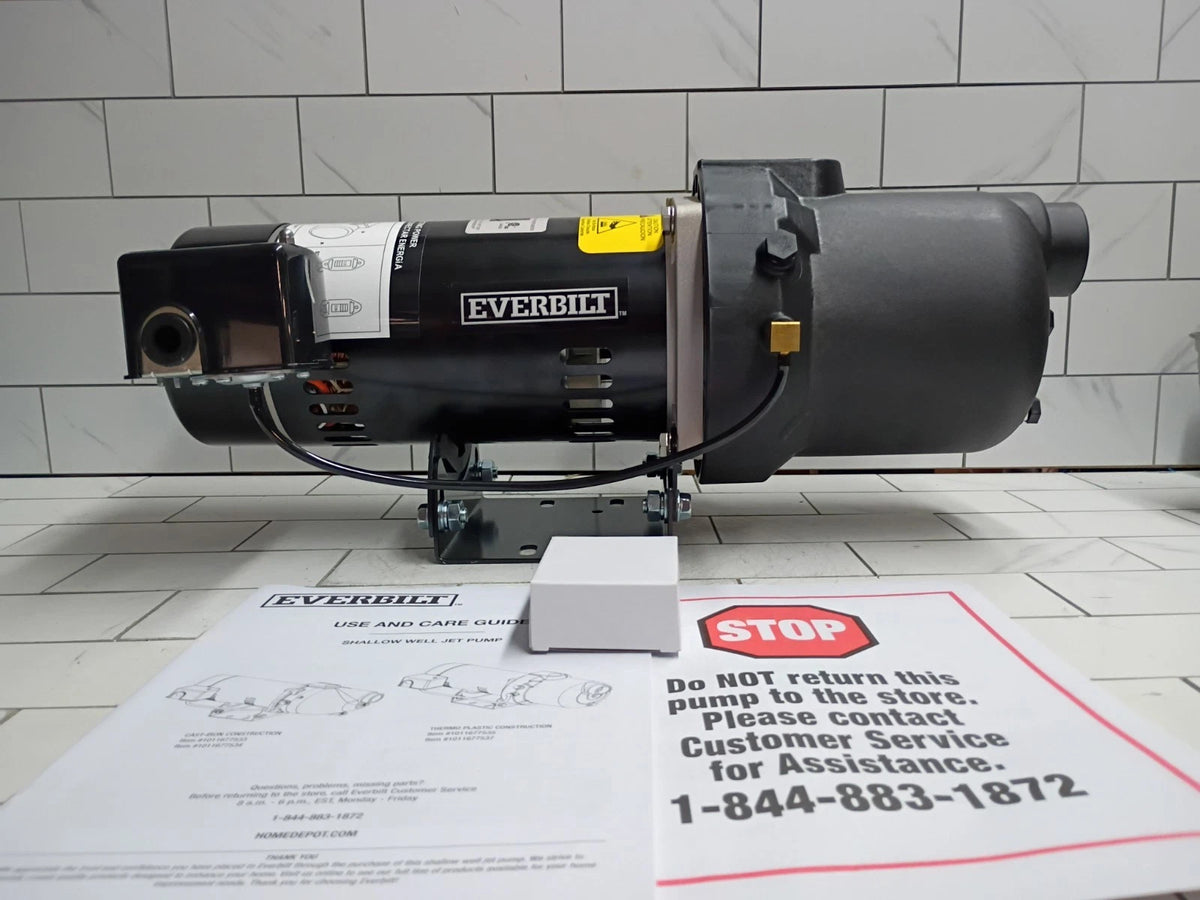 Everbilt Shallow Well Jet Pump Plastic 3/4HP HDSWJ7P New Open Box
