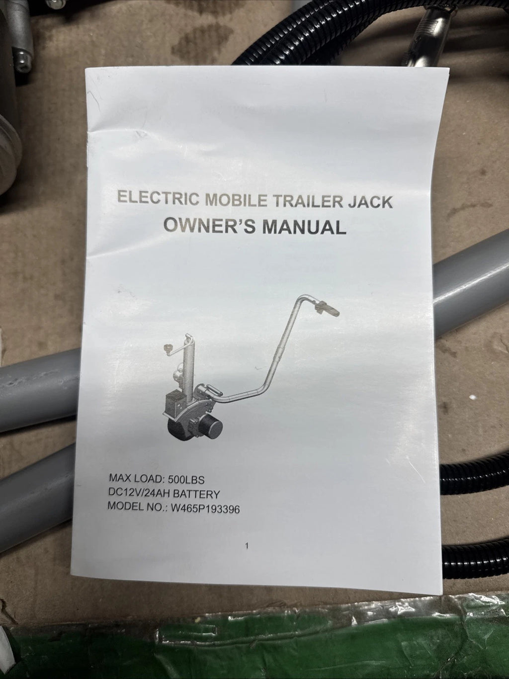Electric Trailer Dolly 5000lbs 12V/350W Motorized Jockey Caravan Boat RV **READ*
