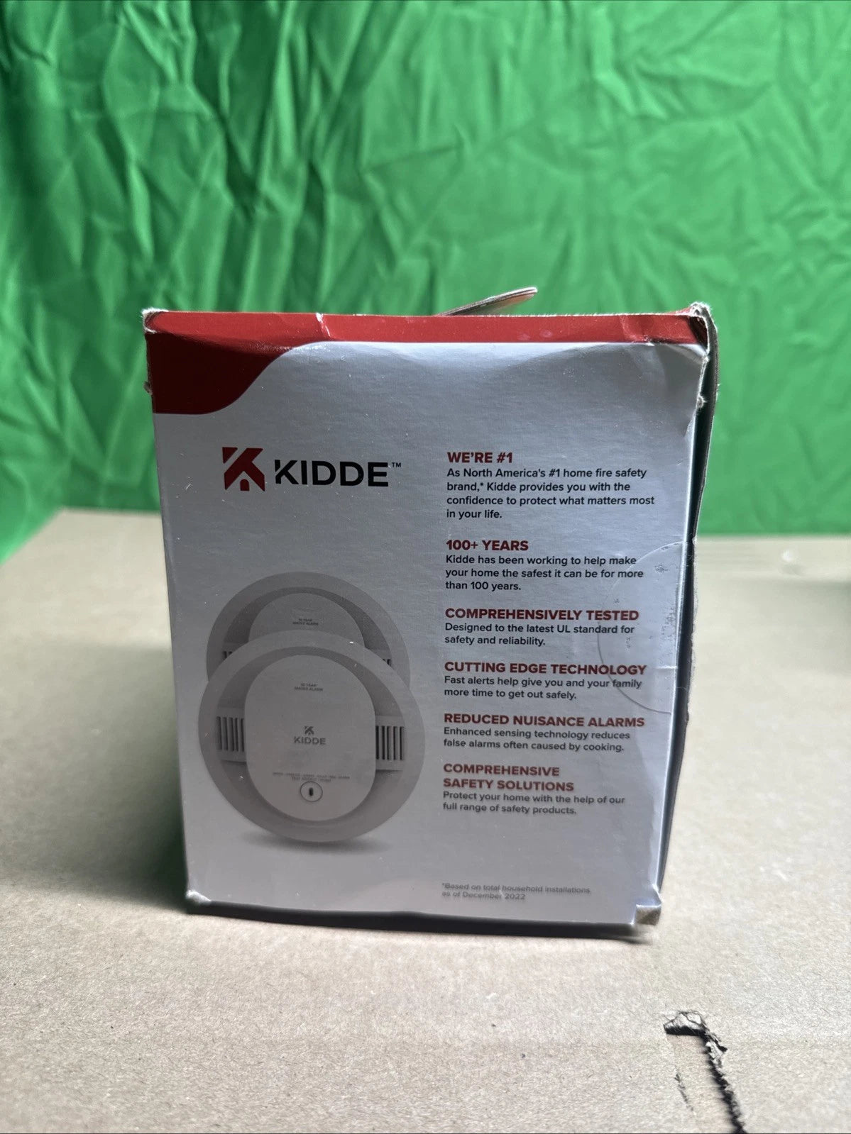 2 PACK Kidde Smoke Detector 10-Year Battery Powered LED Warning Light 20SD10.
