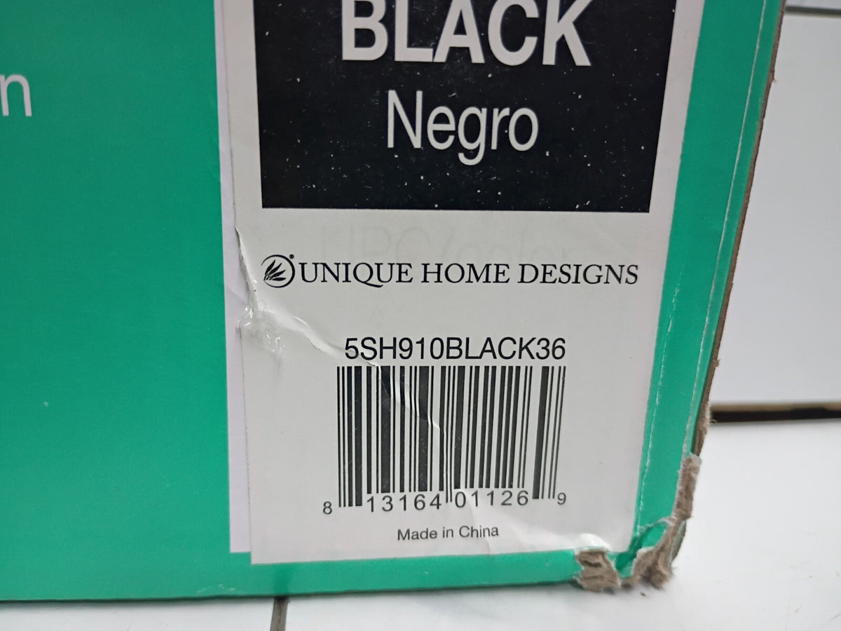 Unique Home Designs 5SH910BLACK36 Security Door Seal Fits Standard 36 In. Doors