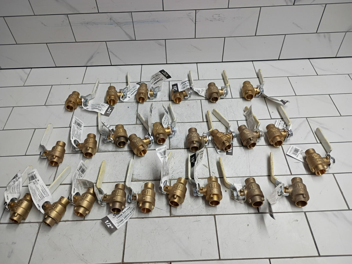 Streamline 117-843H (Set of 25)  1/2 in" Brass 1700NL Ball Valve SWT Solder