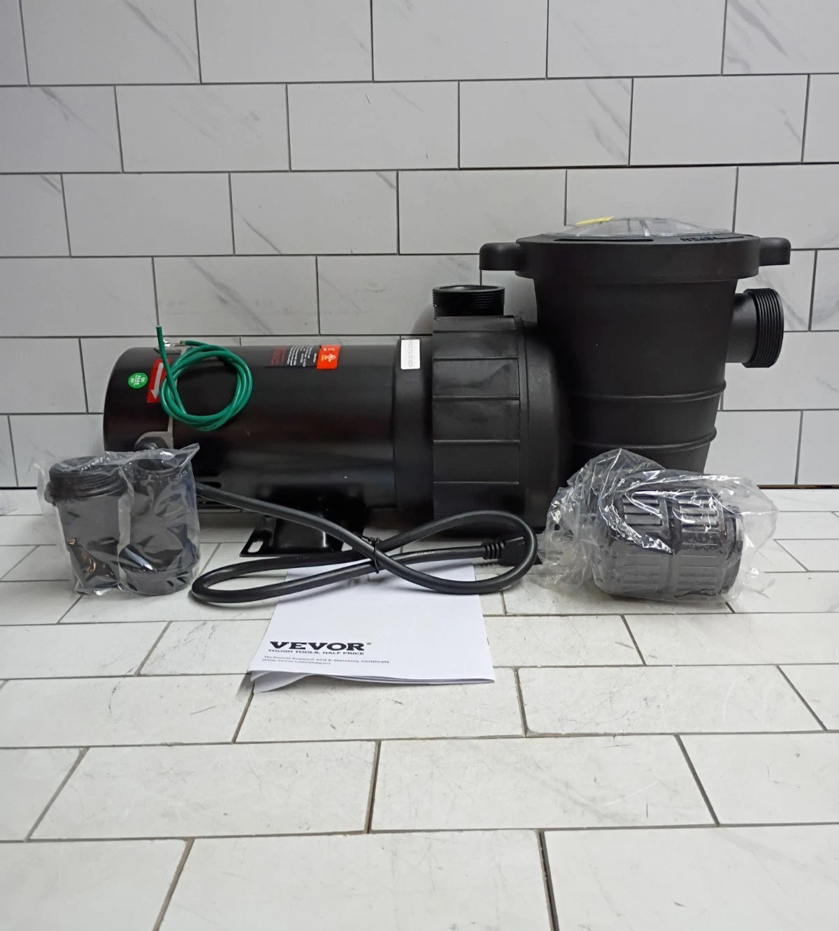 Vevor 1.5HP Swimming Pool Pump 1.5" Strainer Basket HAP1100 OPEN BOX