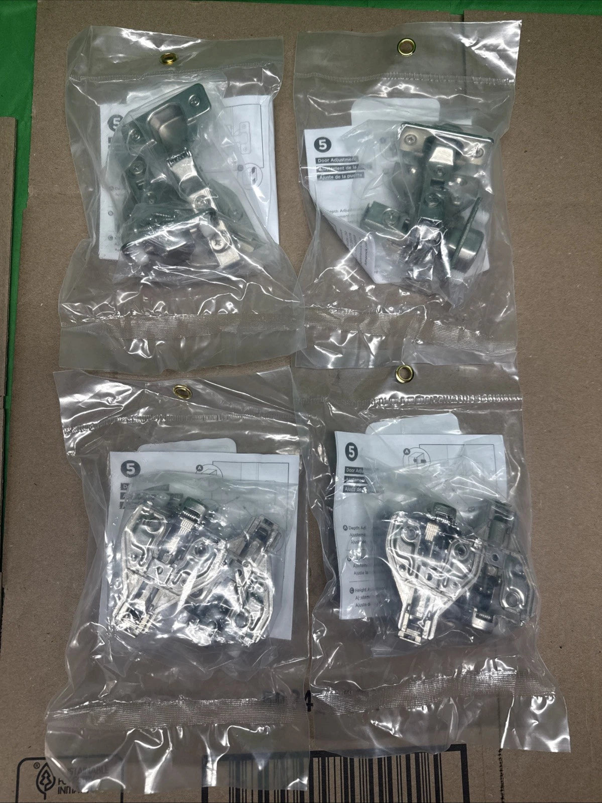 4X Amerock 2 Pack 1/2” Overlay Soft-Closing Euro Concealed Hinge for Face Frame