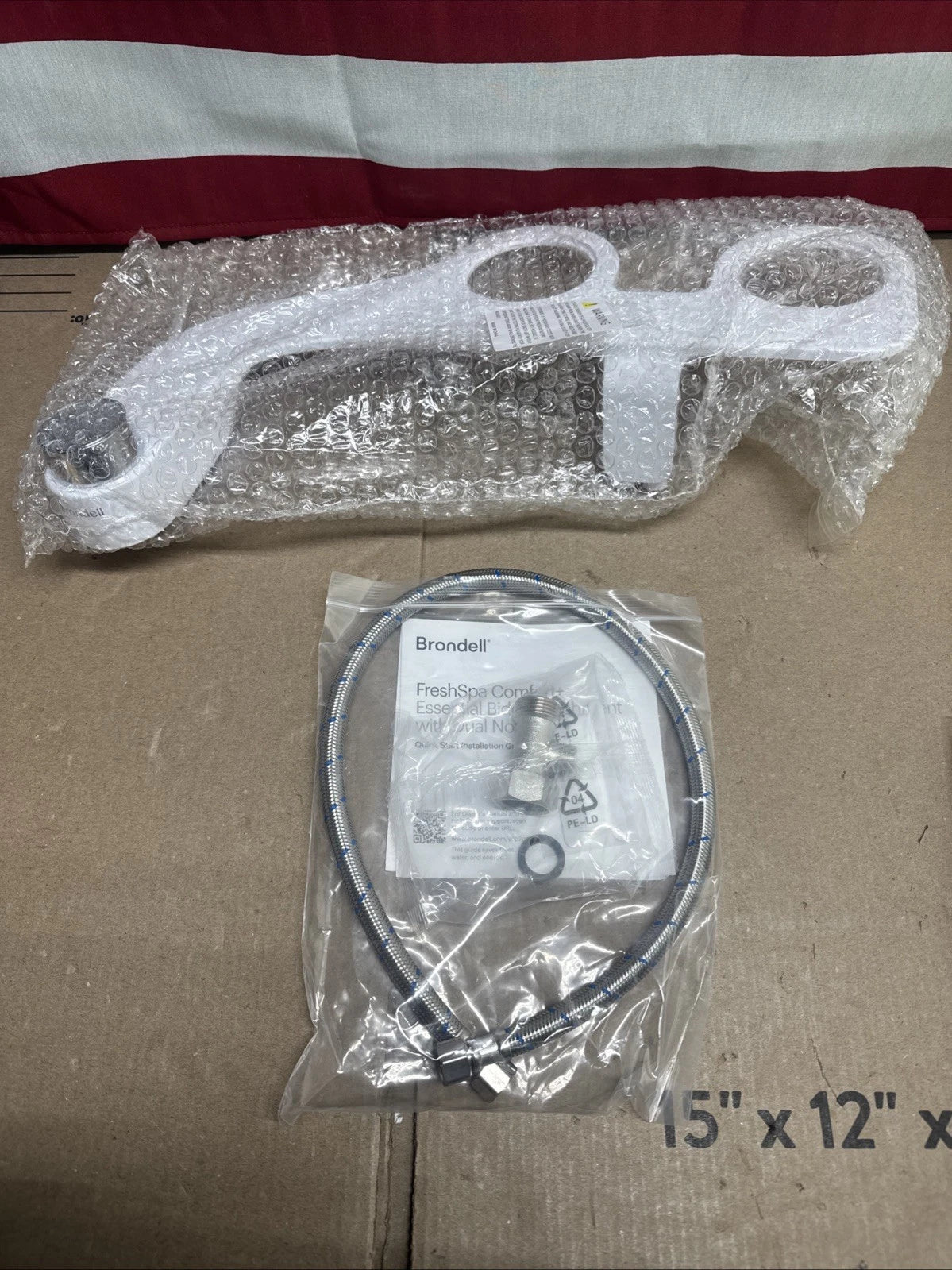 Brondell FSR-15 FreshSpa Comfort+ Bidet Attachment Non-Electric Ambient Temp