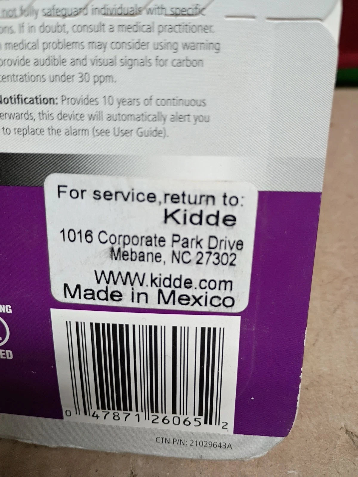 Combination Alarm Kidde, Smoke & Carbon Monoxide Detector, P3010CU, New in Box,,