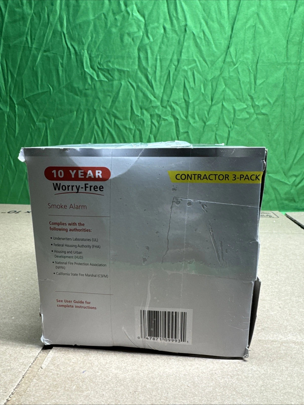 Kidde Smoke Detector Fire Alarm Lithium Battery Powered Built In Portable 3 Pack