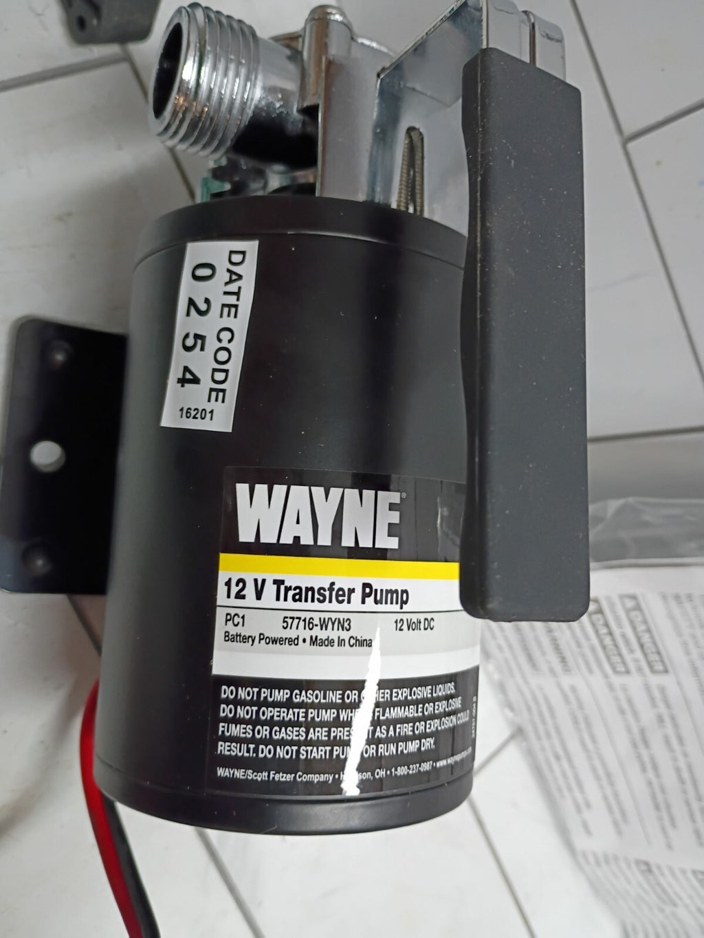 Wayne PC1-12V Multi-Use Pump Transfer 350 Gallons Per Hour 57716-WYN1 Open Box