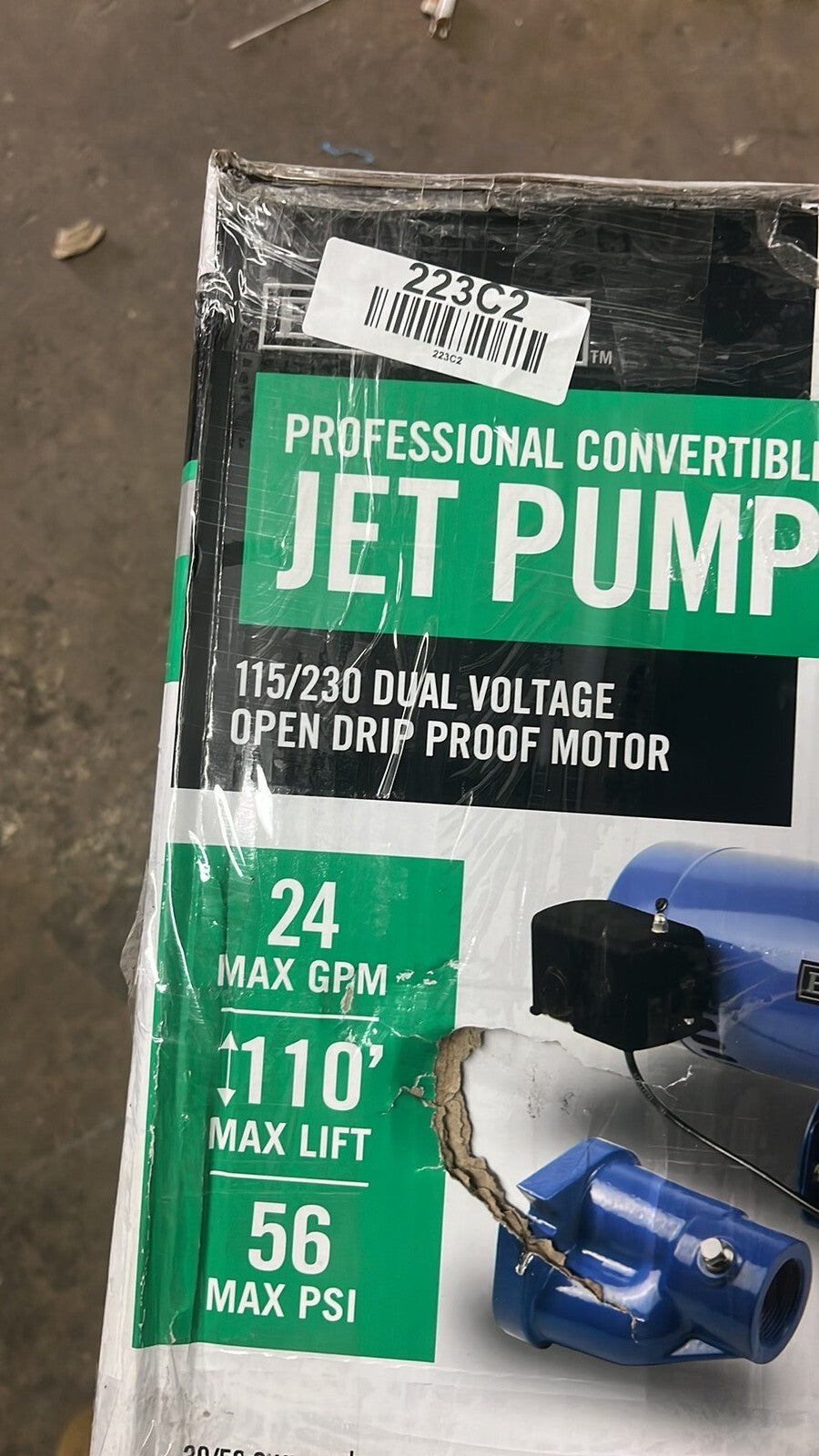 Everbilt HDCWJ10, 1 HP Professional Convertible Jet Pump PARTS ONLY