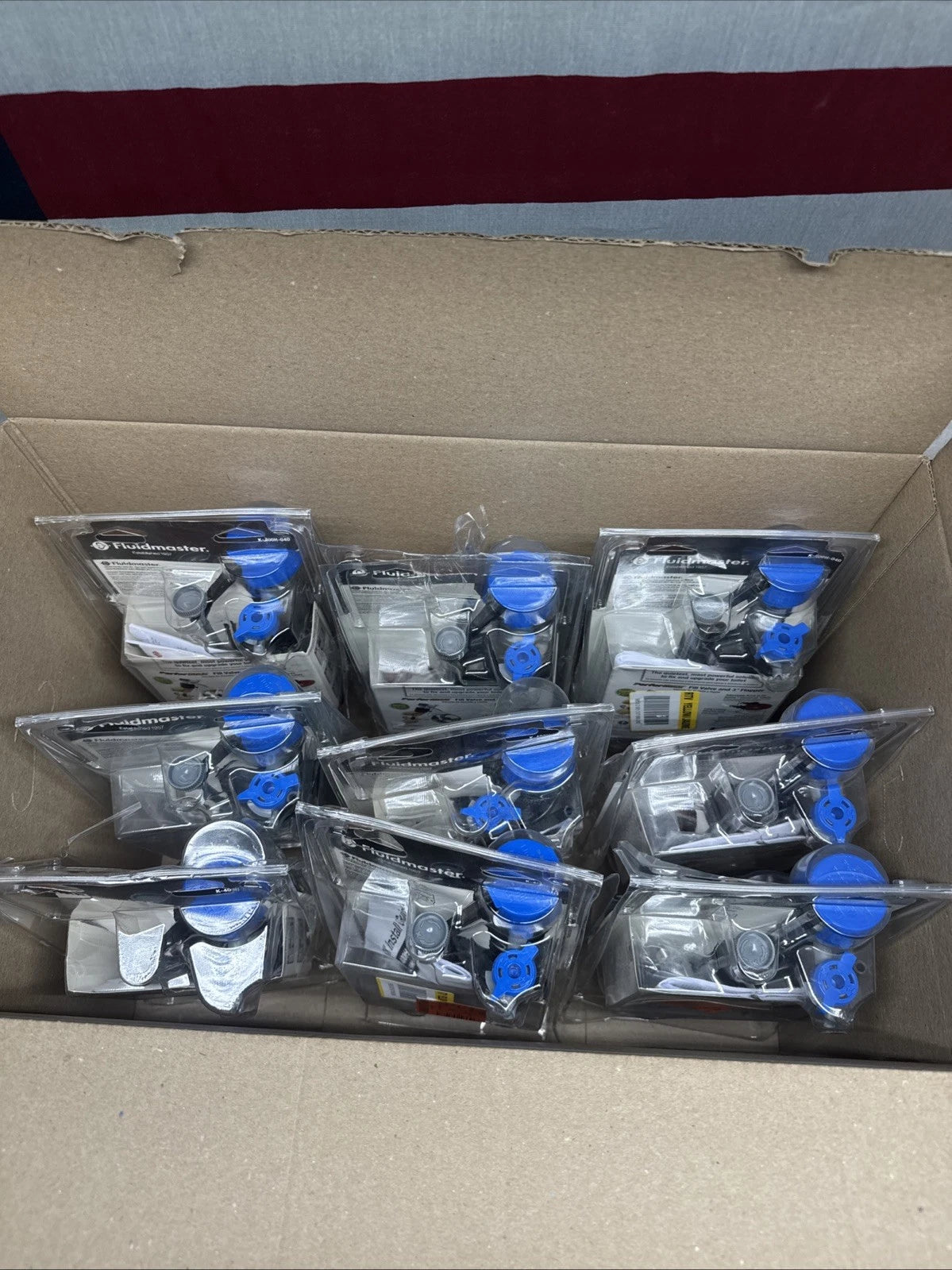 9PK Fluidmaster Universal PerforMAX Fill Valve, 3" Flapper, K-400H-040, OB