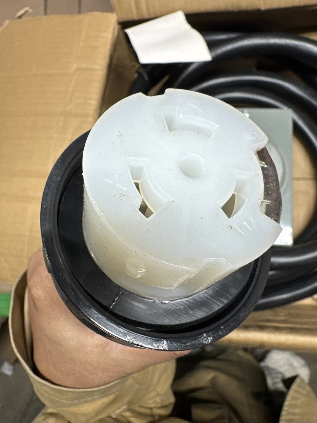 VEVOR 50 Amp Generator Cord and Power Inlet Box Kit, 50FT, NEMA...