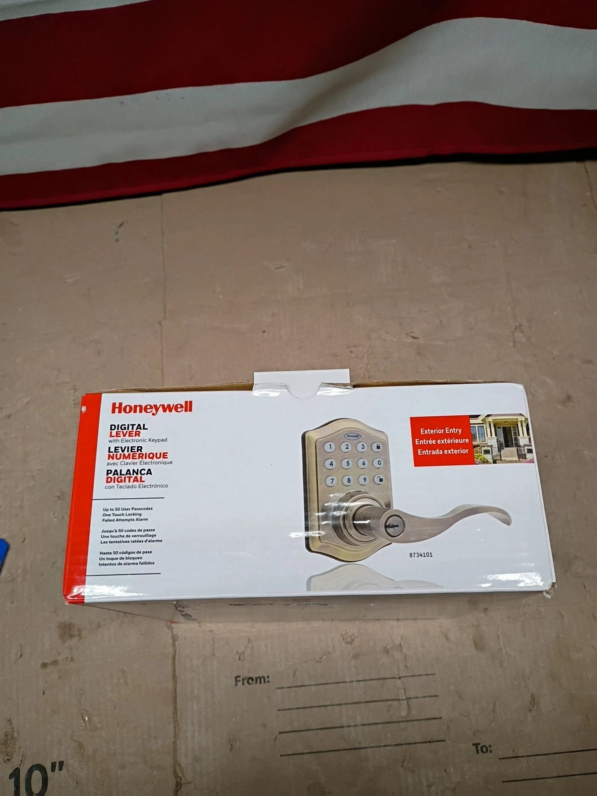 Honeywell Safes & Door Locks - Keyless 6.5 x 8.8 x 9 inches, Antique Brass