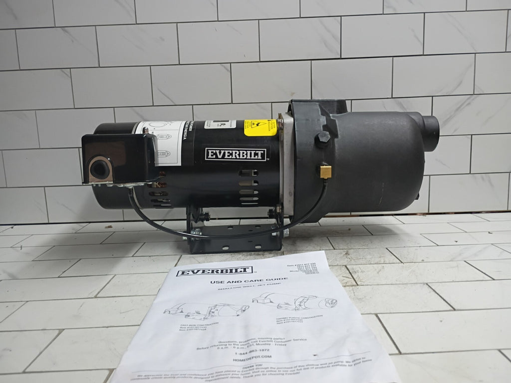 Everbilt HDSWH5P 1/2 HP Plastic Shallow Well Jet Pump New Open Box