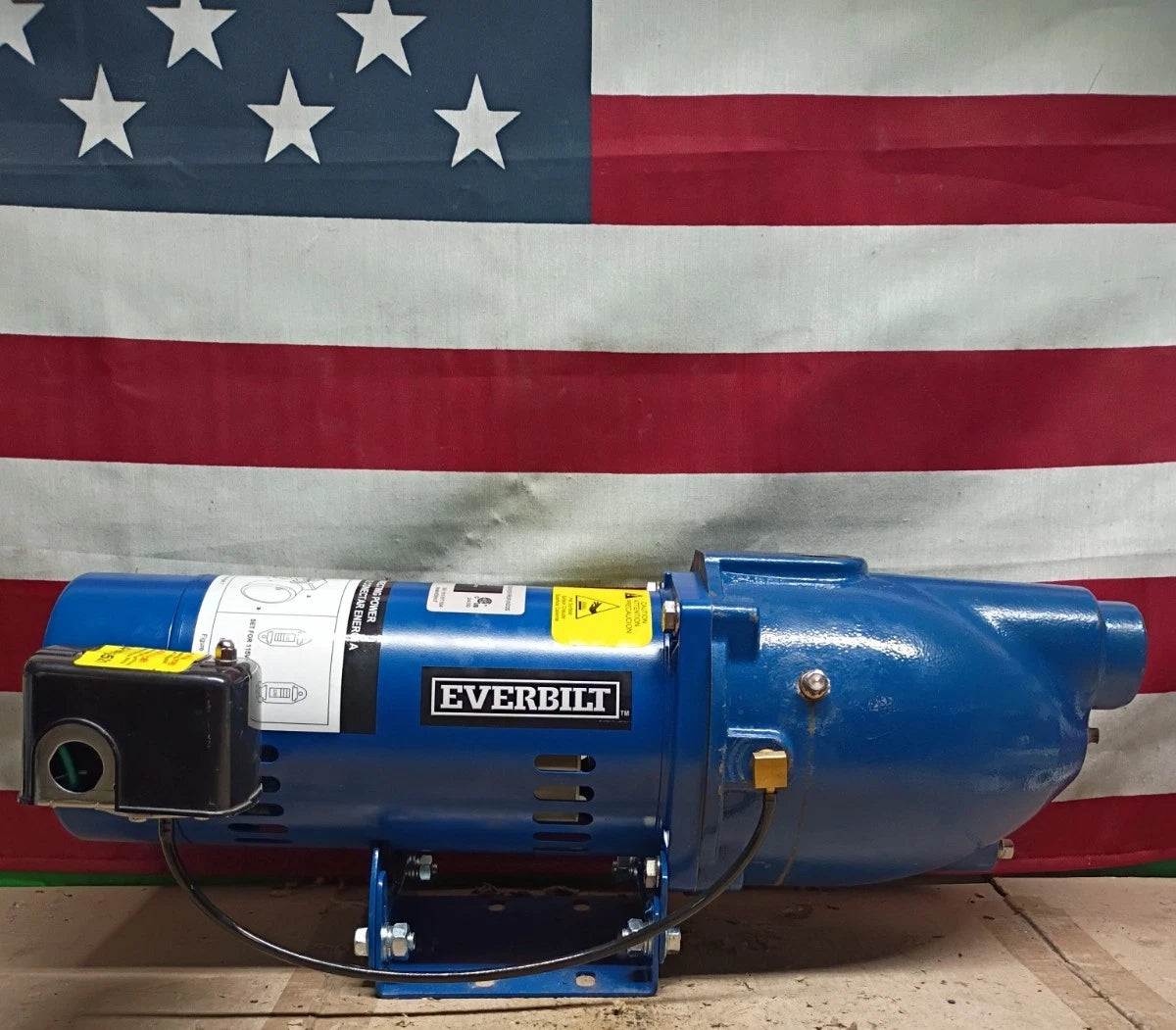 Everbilt 3/4 HP Cast Iron Shallow Well Jet Pump HDSWJ7 as is, For Parts