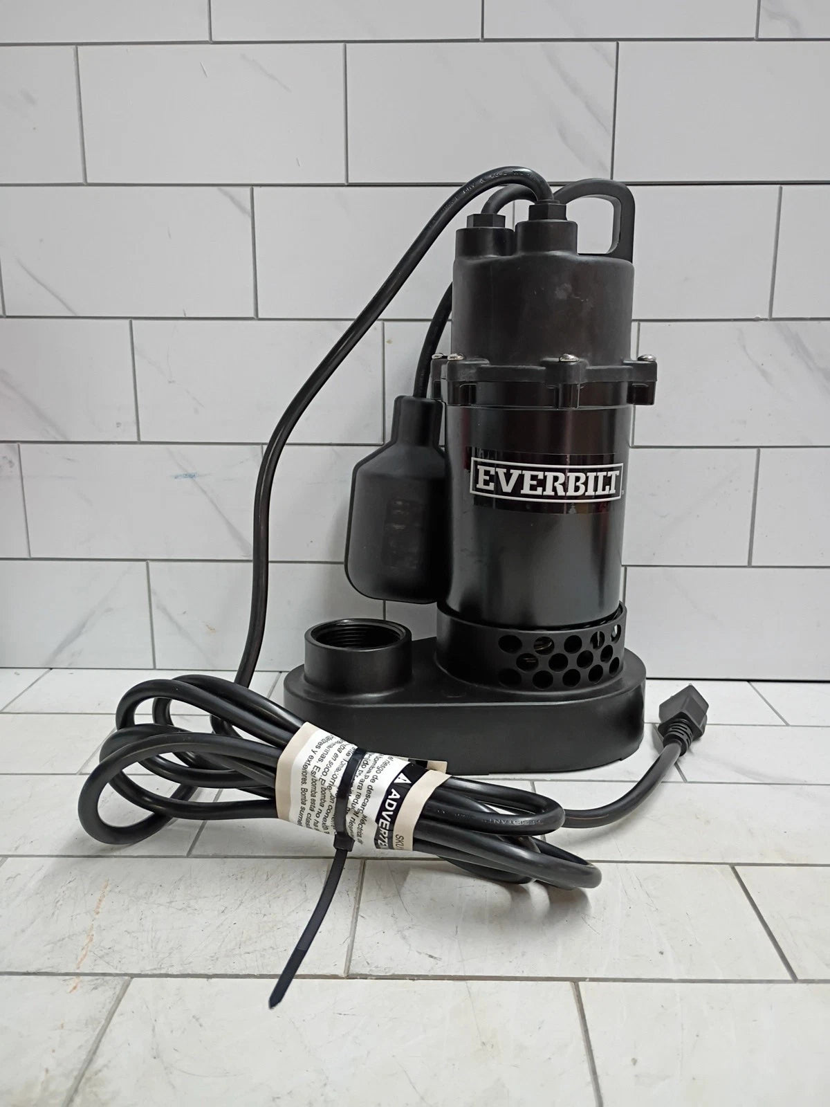 Everbilt HDSP50W 1/2 HP Submersible Aluminum Sump Pump with Tethered Switch OB