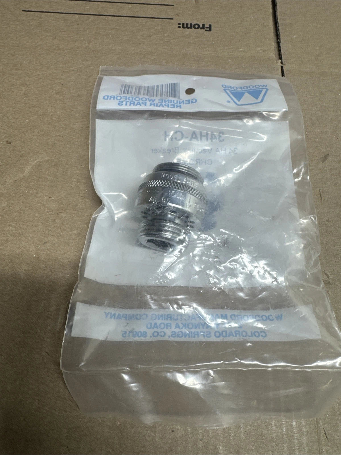 Woodford 34HA-CH Vacuum Breaker Chrome