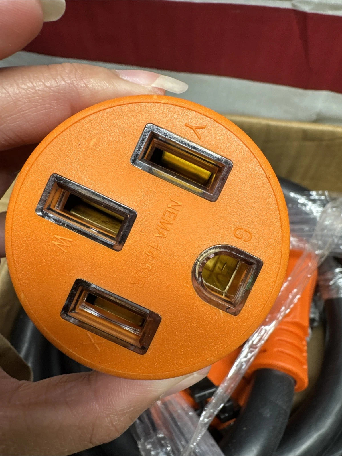 VEVOR 15 ft Extension 50 Amp, Heavy Duty STW Power Cord 14-50R Female NEMA...
